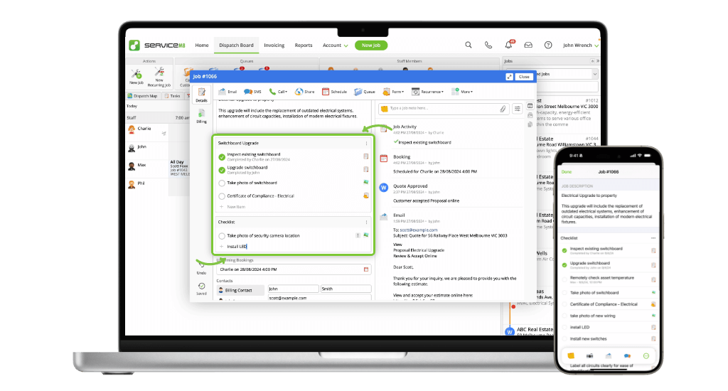 ServiceM8 Checklists